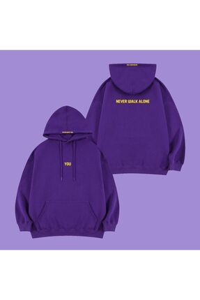 Kostebek Mor K pop Bts Jimin You Never Walk Alone UN SEX Kapu onlu Sweatshirt Fiyat Yorumlar Trendyol