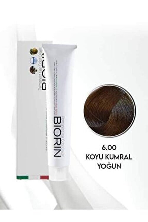 Biorin Permanent Hair Color Cream 100 ml No: 6.00 Yoğun Koyu Kumral 1