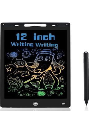 12" Büyük Boy, Dijital Kalemli, Çizim Yazı Tahtası, Grafik Tablet, Çizim Tablet, 12 Inç Ekran Renkli