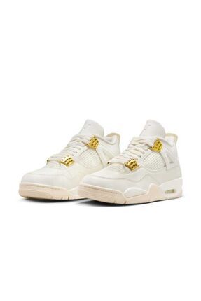 Nike Air Jordan 4 Retro Metallic Gold Women s Unisex Spor Ayakkab Fiyat Yorumlar Trendyol