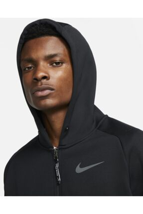 Nike Pro Therma f t Tam Boy Fermuarl Kapu onlu Erkek Sweatshirt Fiyat Yorumlar Trendyol