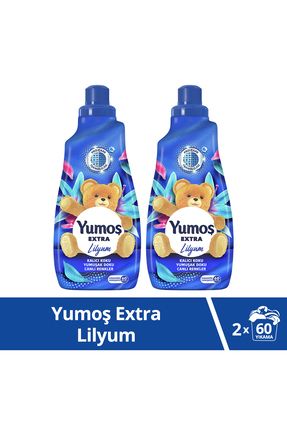 Extra Konsantre Çamaşır Yumuşatıcısı Lilyum 1440 ml 60 Yıkama 2 Adet