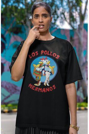 Fuddy Moda Unisex Los Pollos Hermanos Bask l T shirt Oversize Breaking Bad Bask l Ti ort Fiyat Yorumlar Trendyol