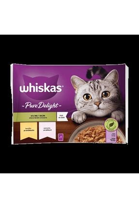 Pouch Pure Delight Jöle Içinde Tavuklu/somonlu Kedi Konservesi 85gr ( 4´lü )