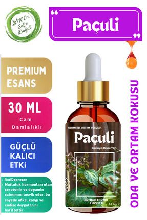 Paçuli Saf Esansiyel Yağ - Oda ve Ortam Kokusu - Aromatik Uçucu Yağ 30ML