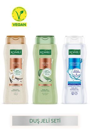 Feeling Spa & Micellar Duş Jeli Seti - Vegan - 3 x 500 ML