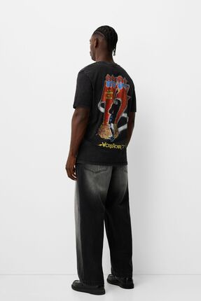 Bershka ac dc shirt cheap