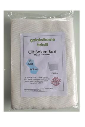 Tek Kullanımlık Cilt Bakım Havlusu, Cilt Temizleme Bezi 30x22 Cm Cilt Bakımı 50 Adet