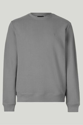 Gri Renk Basic Bisiklet Yaka Relaxed Regular Erkek Sweatshirt