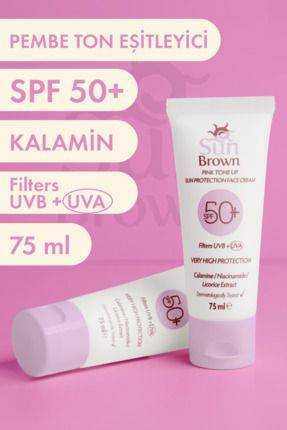 Ton Eşitleyici Pembe Güneş Koruyucu Spf50+ Yüz Kremi 75 ml