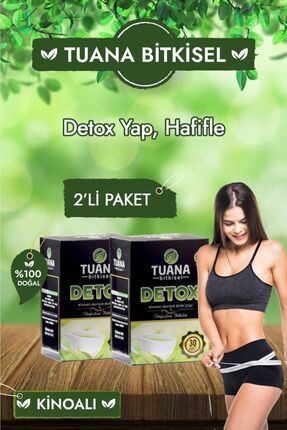 Detox Form Çayı Zayıflama1 Yardımcı Bitkisel Karışımlı Kinoa Çayı 2 Li Set