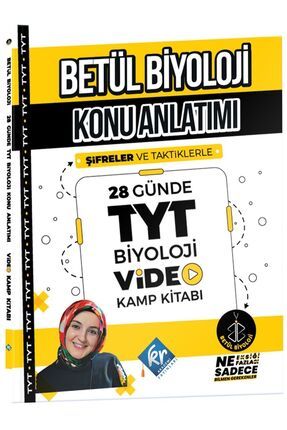 Betül Biyoloji Konu Anlatımı 28 Günde TYT Biyoloji Video Kamp Kitabı