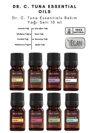 Essential Oils, Uçucu Yağ, Buhurdanlık Yağı, Hava Nemlendirici Aromaterapi Difüzörü - 8 Çeşit X 10ml