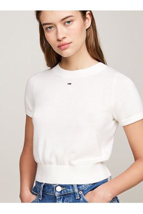 Tommy cropped jumper new arrivals