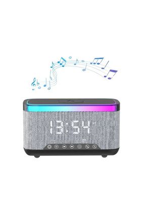 LOBO 15W Wireless 10W Hoparlör Gücü Saat Göstergeli Wireless Sarjlı Bluetooth RGB Hoparlör