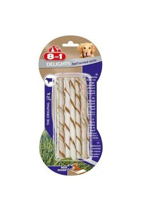 Delights Bones Biftekli Köpekler Için Twested Sticks 10 Lu