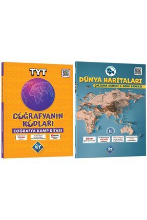 Tyt Coğrafyanın Kodları Video Ders Kitabı Ve Dünya Haritaları Çalışma Defteri Soru Bankası Seti