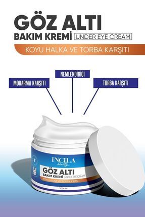 Göz Altı Morluk Ve Torbalanma Karşıtı Yoğun Nemlendirici Göz Kremi 50 ml Tüm Cilt Tipleri Için 100ml