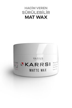 Karrsı Saç Şekillendirici Mat Wax 100 ml Doğal ve Mat Görünüm