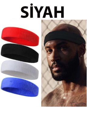 Havlu Ter Bandı Kafa Bandı Headband Tenis Saç Bandı Futbol Saç Bandı Basketbol Bandı Sporcu