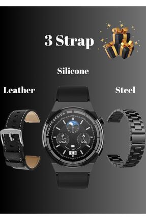 Wintoup Watch Bt Ca r Destekli Ak ll Saat 3 Strap Smart Watch Fiyat Yorumlar Trendyol