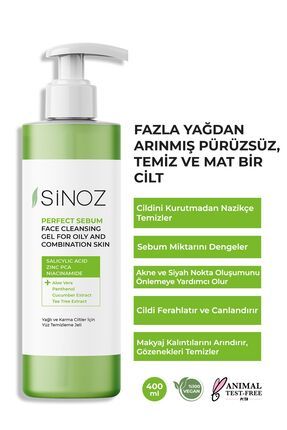 Perfect Sebum Dengeleyici Yüz Temizleme Jeli 400 ml Yağlı Karma Ciltler Için