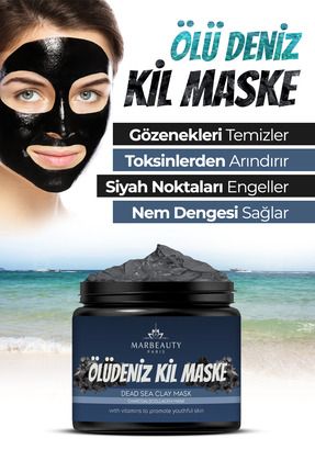 Kolajen Sivilce Ve Siyah Nokta Leke,giderici Collagen Ölüdeniz Kil Maskesi150 gr