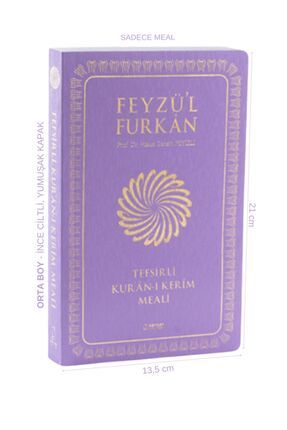 Feyzü'l Furkân Tefsirli Kur'an-ı Kerim Meali (ORTA BOY-SADECE MEAL-İNCE CİLT) Lila