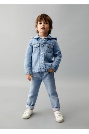 Kapüşonlu Denim Ceket