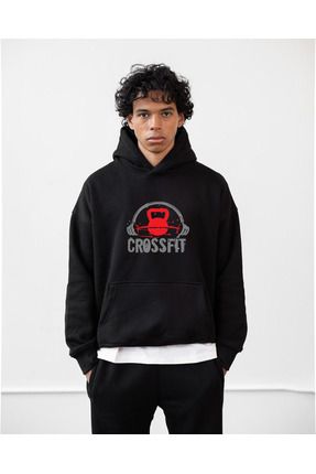S A DESIGN Balbazaar Unisex Oversize Crossfit Bask l Siyah Trend Sweatshirt Fiyat Yorumlar Trendyol