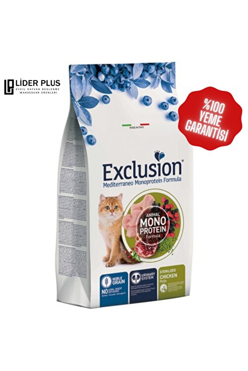 Exclusion Dusuk Tahilli Monoprotein Tavuklu Kisirlastirilmis Kedi Mamasi 1 5 Kg Fiyati Yorumlari Trendyol