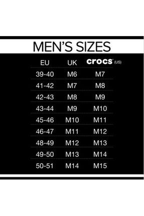 Crocs size chart m11 discount