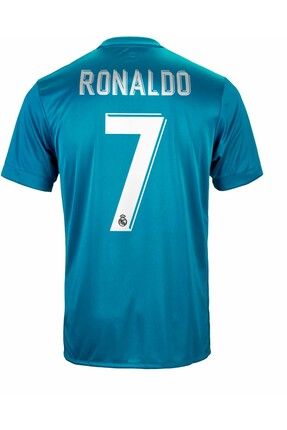 Ronaldo Turkuaz Şampiyonlar Ligi Realmadridd 2017/2018 Futbol Forması