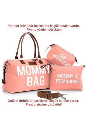 Anne Bebek Çantası, Bebek Bakım Çantası, Bebek Çantası Seti, Mommy Bag, Baskı Hatası Mevcuttur.