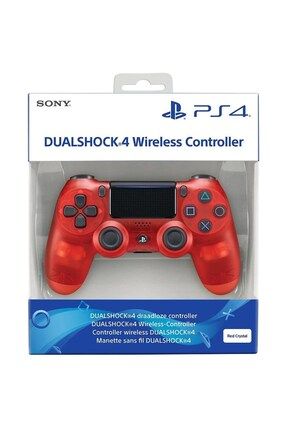 PS4 DUALSHOCK 4 RED CRYSTAL KIRMIZI OYUN KOLU V2 YENİ NESİL