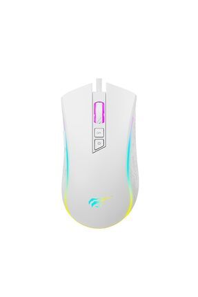 Gamenote MS1034 RGB Gaming Makrolu Programlanabilir Oyuncu Mouse - Beyaz