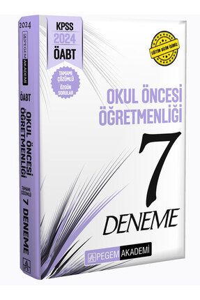 2024 KPSS ÖABT Okul Öncesi Öğretmenliği Tamamı Çözümlü 7 Deneme