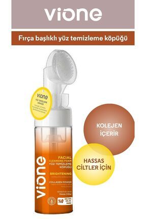 Hassas Ciltler Için Aydınlatıcı Besleyici Özel Fırçalı Yüz Temizleme Köpüğü 150 ml