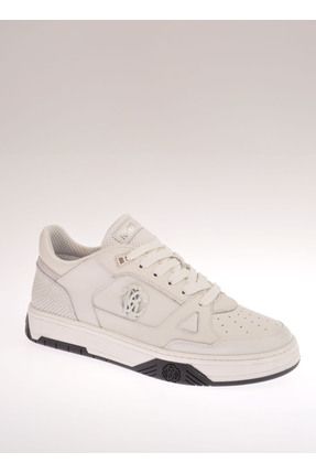 Roberto Cavalli Beyaz Erkek Deri Sneaker SCARPA UOMO FR.MILANO M