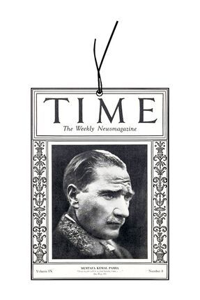 Atatürk Time Dergisi Kapağı Tasarımlı Oto, Araç, Araba Kokusu Ve Oto Aksesuarı