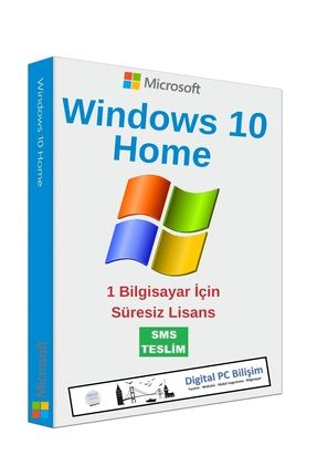 Windows 10 Home Lisans Süresiz - Sms Teslim - Etkinleştirme Süresiz Lisans