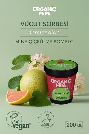 Vücut Kremi Nemlendirici Vücut Sorbesi Mine Çiçeği Pomelolu Sıkılaştırıcı Gençleştirici 200 ml