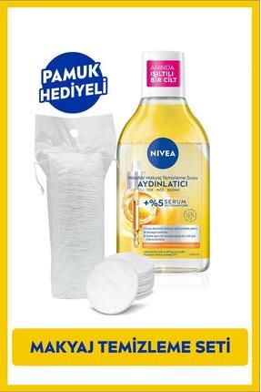 Aydınlatıcı Serum Içerikli Micellar Makyaj Temizleme Suyu 400ml, Pamuk Hediyeli