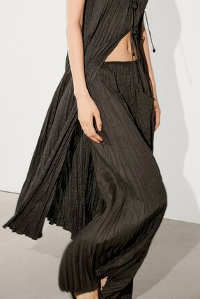 Massimo Dutti Pilili Uzun Etek Fiyat Yorumlar Trendyol