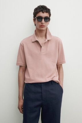 Massimo Dutti Mikro dokulu pamuklu polo yaka t shirt Fiyat Yorumlar Trendyol