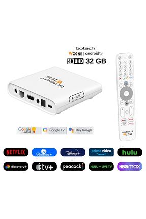 Wzone 32 GB 4K Android TV Box Beyaz