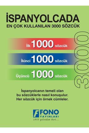 Ispanyolca Ilk 3000 Sözcük