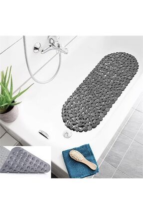 Banyo Duş Kaydırmaz Paspası Design Gri 33 Vantuzlu