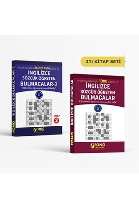 Ingilizce Sözcük Öğreten Bulmacalar 1 - 2 (2 Kitap – 208 Bulmaca)