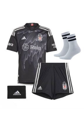 Beşiktâş-siyah Beyaz' 23/2024 Yeni Sezon Çocuk Futbol Takım Forması 4’lü Seti